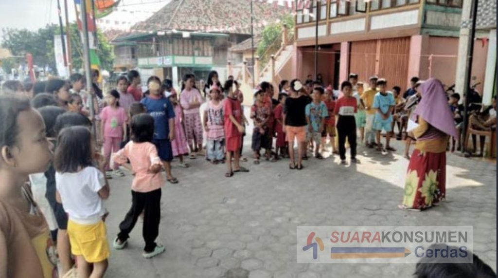 Foto : Suasana lomba memperingati HUT RI ke 78 di Desa Pedamaran. 
