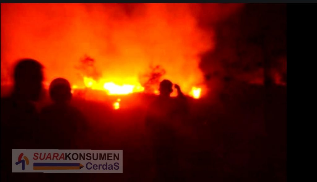 Foto : Kebakaran hutan di sepucuk Kayuagung