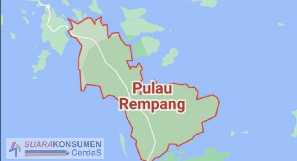 Foto: gambar peta pulau Rempang